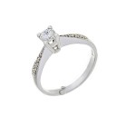 Δαχτυλιδι Μονοπετρο με Διαμαντι 0,30 Ct , F , VS1 + 0,08 Ct